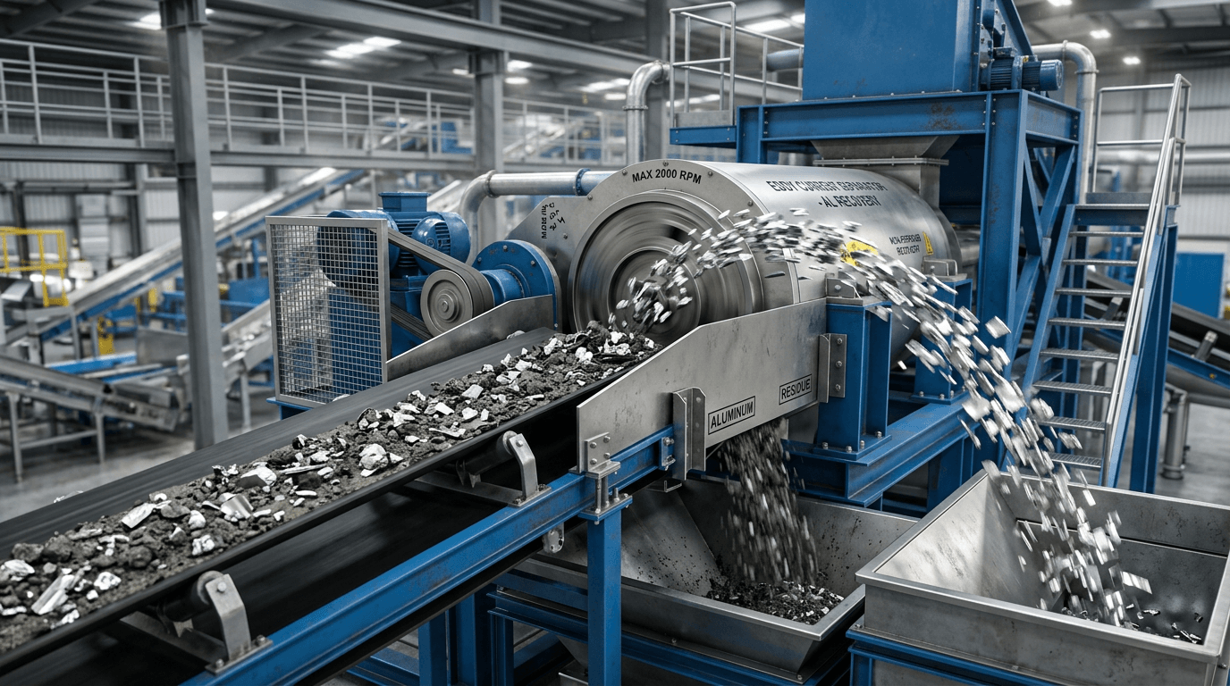 涡电流分选机如何从炉渣中回收有色金属：终极技术指南